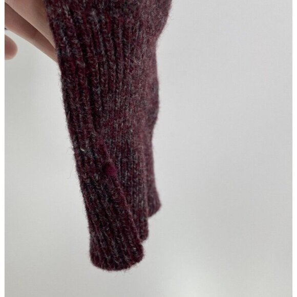 Vintage Lord & Taylor The Man Shop Sweater 100% LambsWool Burgundy Pullover Sz M - Picture 7 of 11